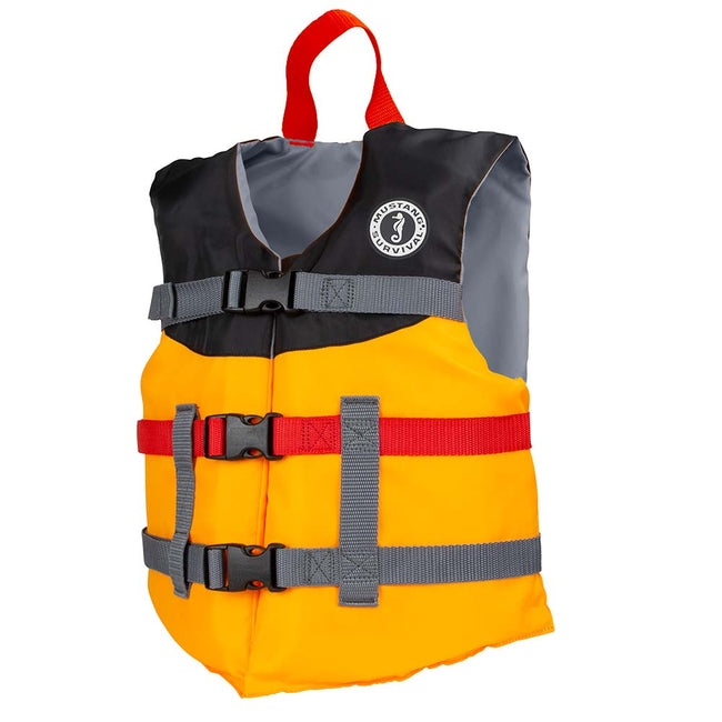 Chaleco de espuma Mustang Youth Livery - Mango/Negro [MV230002-203-0]