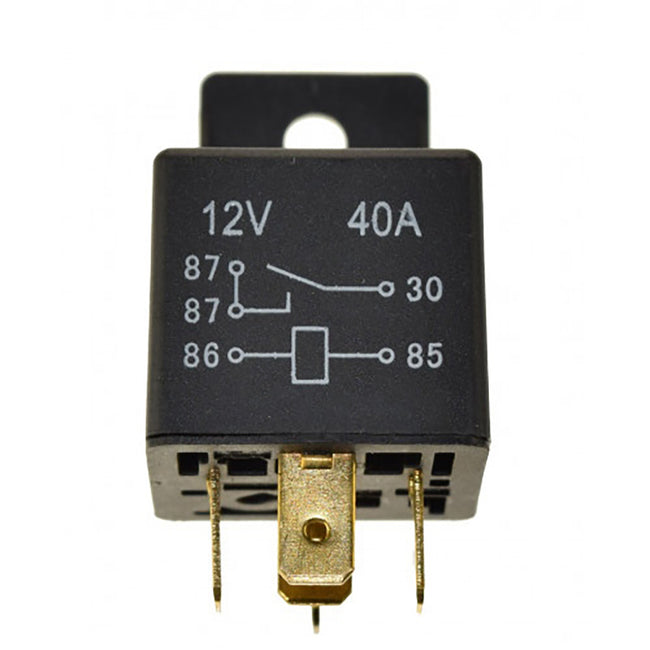 Regitar USA Relay w/Tab f/Most Engines: 30AMP, 5 Terminal, Single Pole/Double Throw [RMZ013]