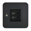 Toma de carga interior USB-C Scanstrut TILE - 12/24 V - Marco negro [SC-TILE-20]