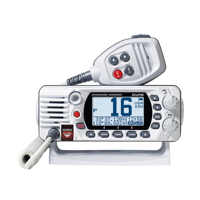 Radio VHF/GPS de montaje fijo Standard Horizon GX1410GW Serie Eclipse de 25 W - Blanco [GX1410GW]