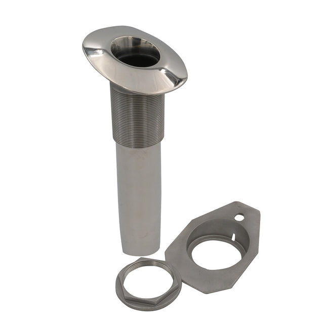 C.E. Smith Screwless Flush Mount Rod Holder - 15 Degree - Black Liner - No Logo [53677]