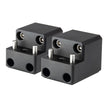 PTM Watersports Board Rack Mount - 4 Bolt - Black - Pair [P13168-1400TEBBK]