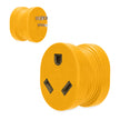 Adaptador Camco Power Grip para RV - 15 A macho/30 A hembra [55223]