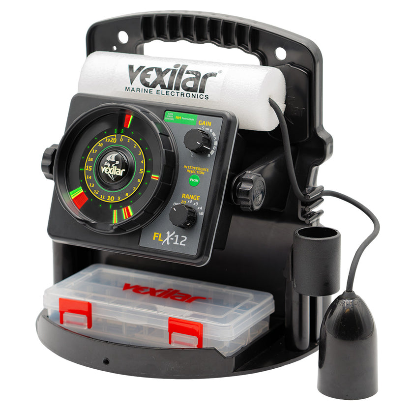 Sistema de pesca Vexilar FLX-12 Pro Pack II con inductor de hielo de 12 grados [PPX1212]