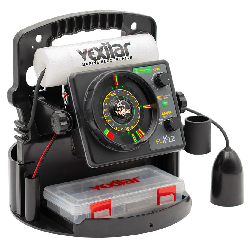 Sistema de pesca Vexilar FLX-12 Pro Pack II con inductor de hielo de 12 grados [PPX1212]