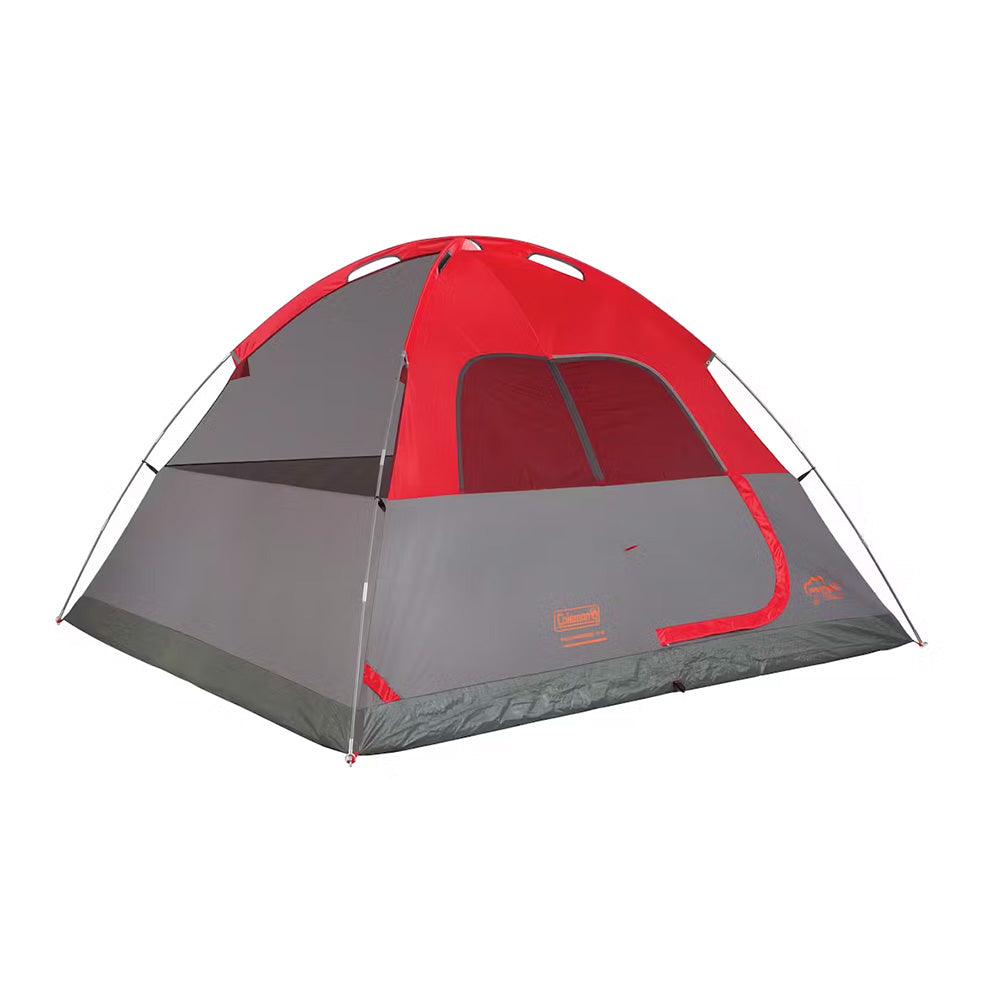 Tienda de campaña ligera Coleman Flatwoods II con cúpula para 6 personas, color rojo [2207385]