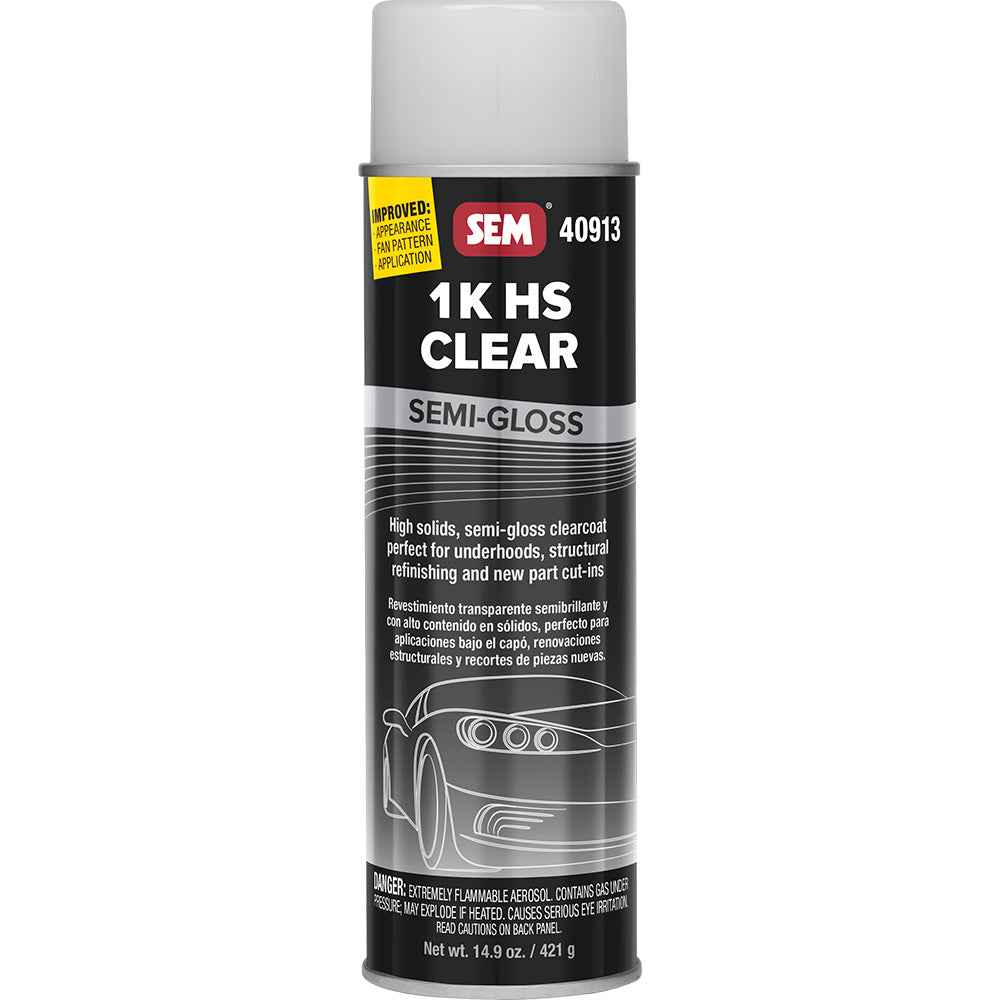 SEM 1K HS Clear - Aerosol de 20 oz - Acabado semibrillante [40913]