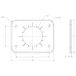 TACO Grand Slam 300 Universal Backing Plate f/GS-300  GS-390 - Pair [BP-0300BSY-1]