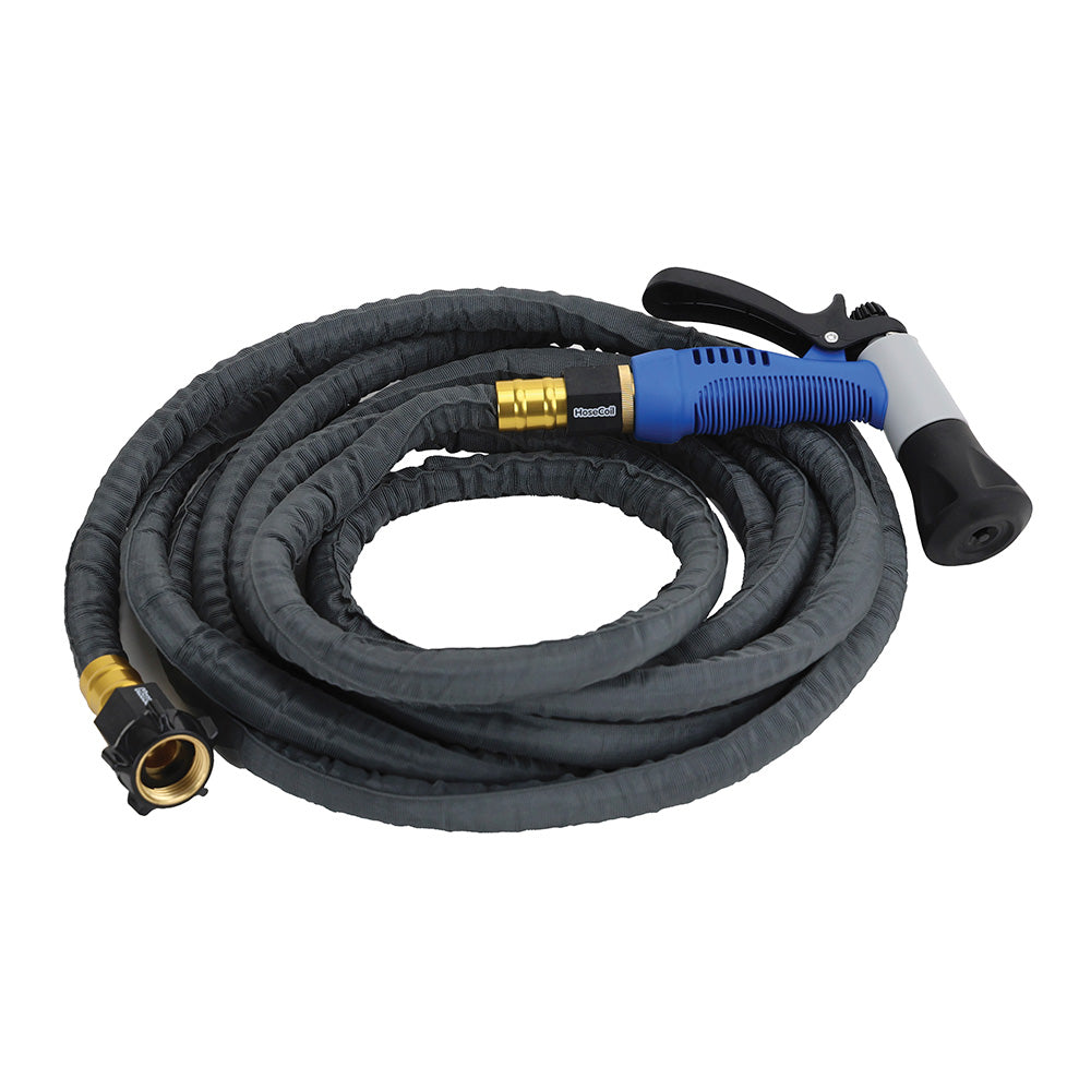 HoseCoil 10' Stainless Steel PRO Hose Kit w/Boat Bumper Plastic Body Nozzle [SSP10K]