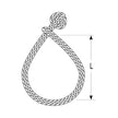 Ronstan Soft Shackle - Size L - 9mm x 100mm w/Robline Line [DSH-9GRY]
