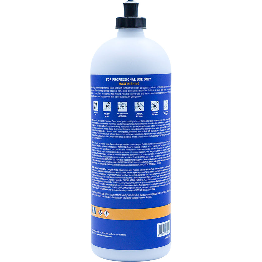 Malco MaxFinishing Polish - 32oz [163532]
