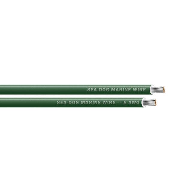 Sea-Dog 8 AWG Green Primary Wire - 25' [8008040]