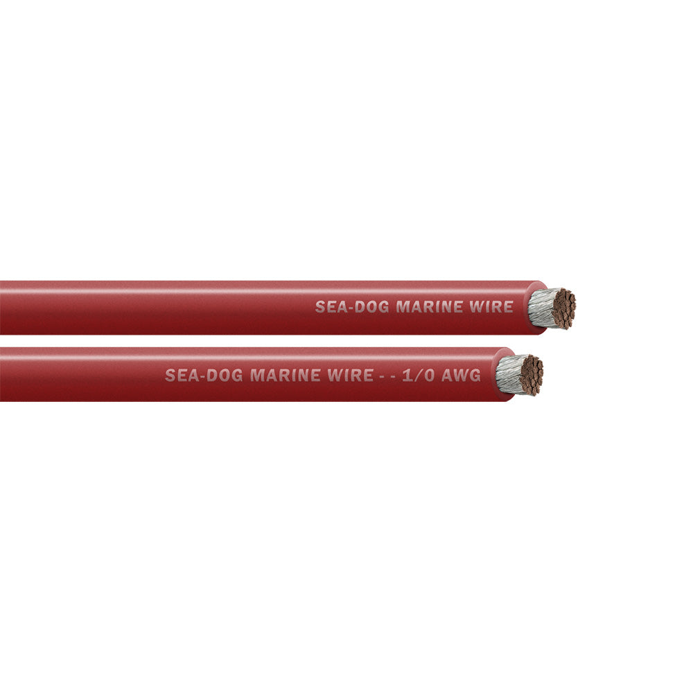 Sea-Dog 1/0 AWG Red Battery Cable - 50' [8011021]