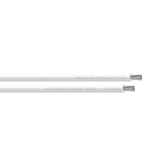 Sea-Dog 12 AWG White Primary Wire - 25' [8012050]