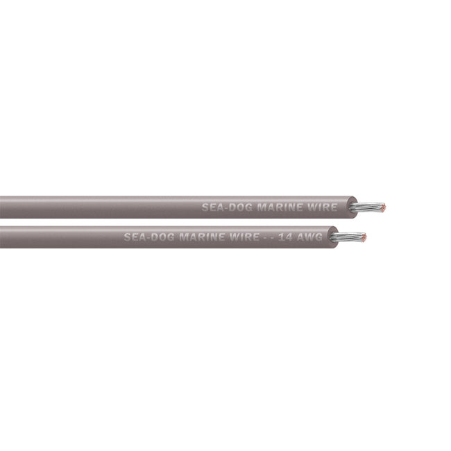 Sea-Dog 14 AWG Grey Primary Wire - 25' [8014110]