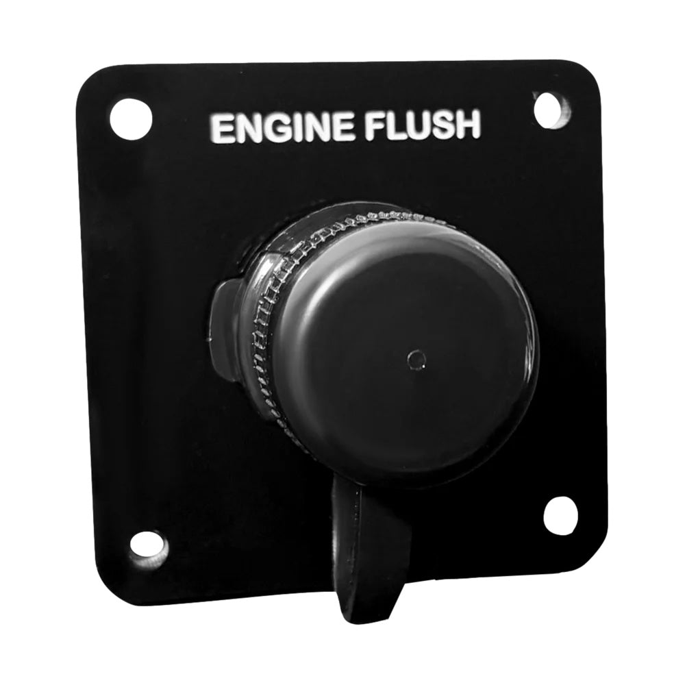 Flushmaster Vertical Single Outlet Flush Port Reroute - Black Acrylic - 3/8