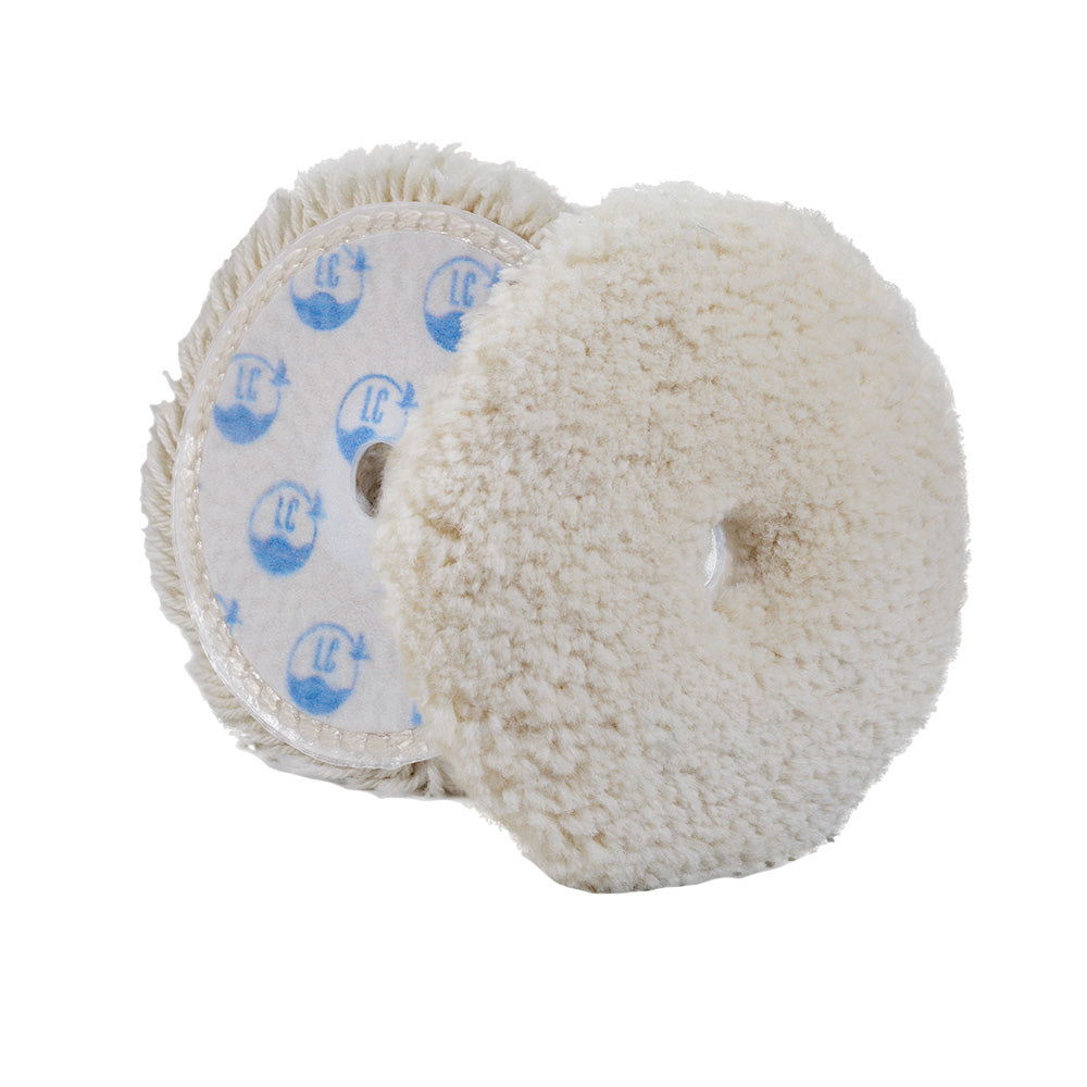 Lake Country Marine Wool Cutting Flat Pad - White - 6
