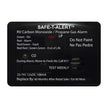 Safe-T-Alert 25 Series Surface Mount Dual Carbon Monoxide/Propane Alarm - 12V Hardwire - Black [25-741-BL]