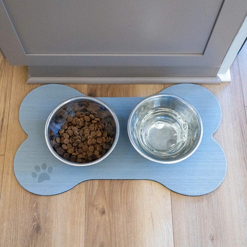 SeaDek Dog Bowl Mat - Storm Grey/Black - Small - 12