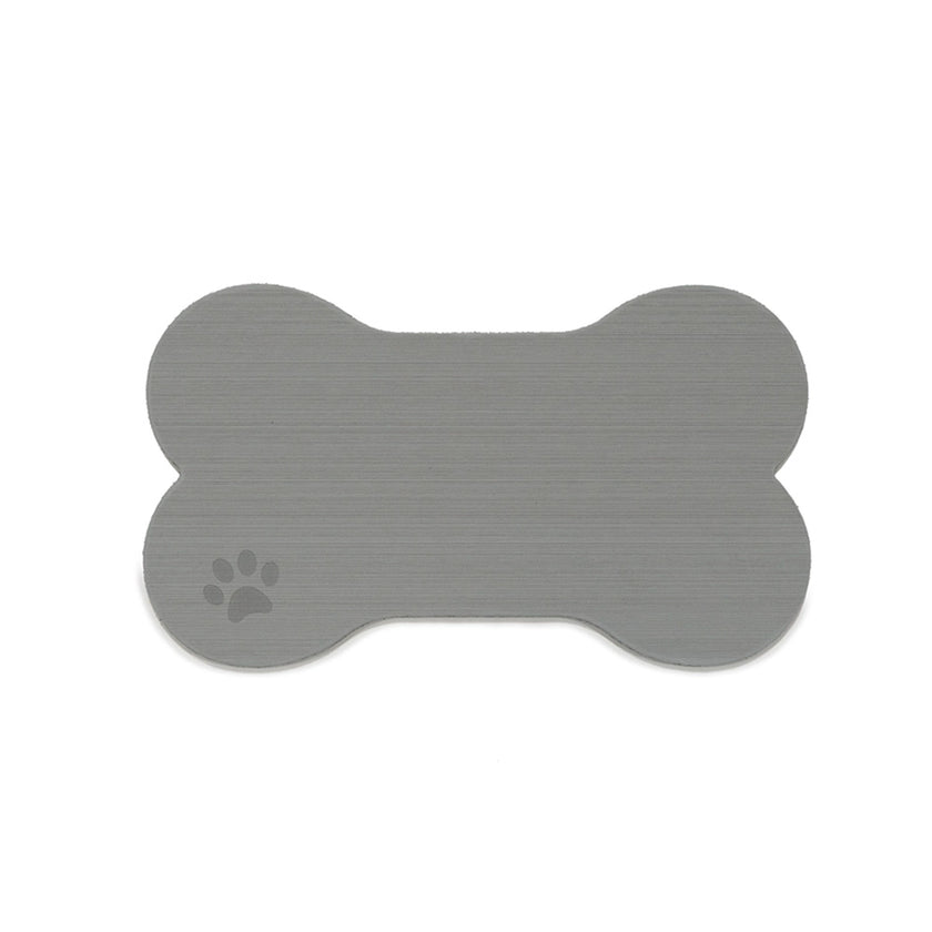 SeaDek Dog Bowl Mat - Storm Grey/Black - Medium - 12.5