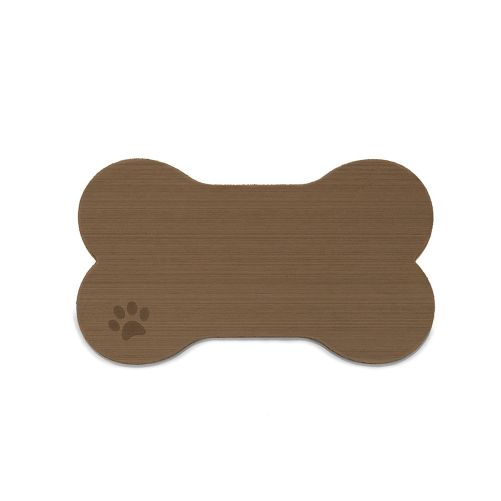 SeaDek Dog Bowl Mat - Cappuccino/Black - Medium - 12.5