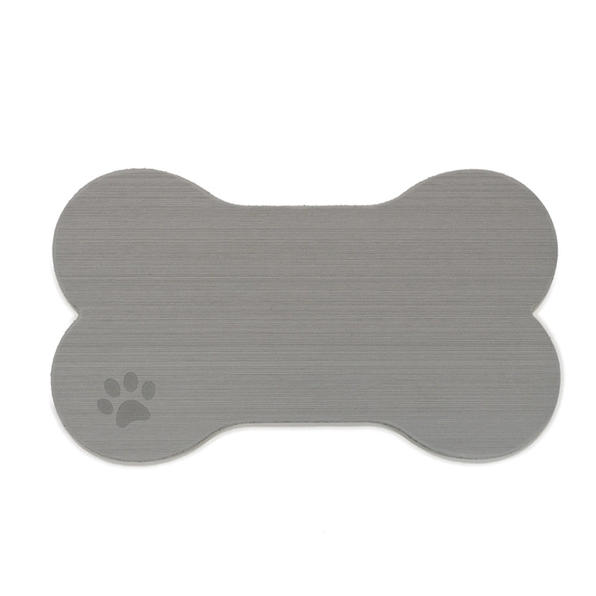 SeaDek Dog Bowl Mat - Storm Grey/Black - Large - 16.5
