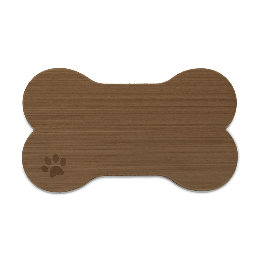 SeaDek Dog Bowl Mat - Cappuccino/Black - Large - 16.5