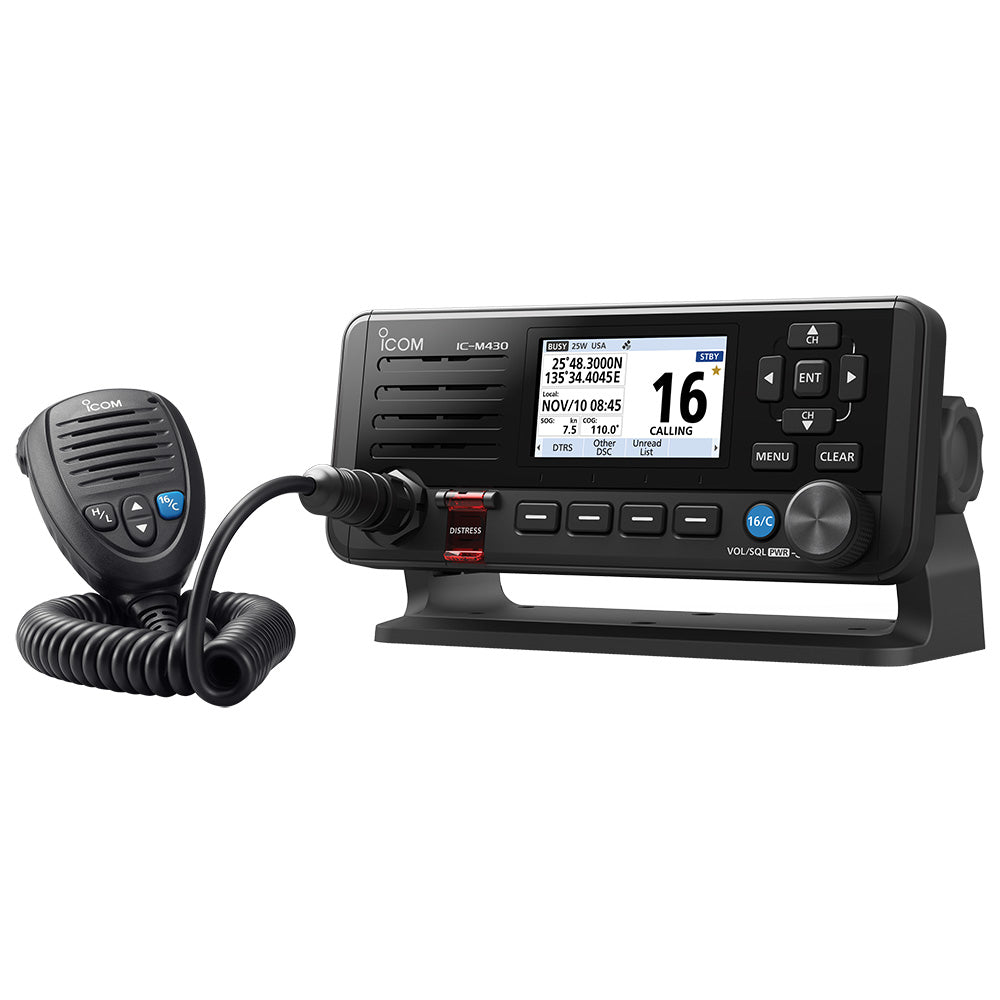 Icom IC-M430 Fixed Mount VHF Radio w/Built-In GPS - Black [M430 11 USA]