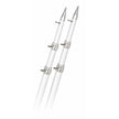 Rupp 18' White Carbon Fiber Telescoping Outrigger Poles 1.5
