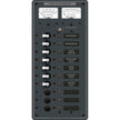 Panel de interruptores de circuito de derivación de palanca de 10 posiciones CC Blue Sea 8082 [8082]