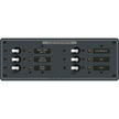 Panel de interruptores de circuito de derivación de palanca de 6 posiciones CC Blue Sea 8096 - Interruptores blancos [8096]