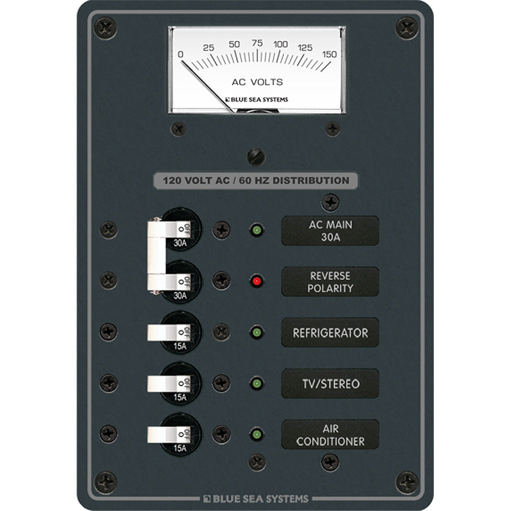 Panel de interruptores de palanca Blue Sea 8043 AC Main +3 posiciones - Interruptores blancos [8043]