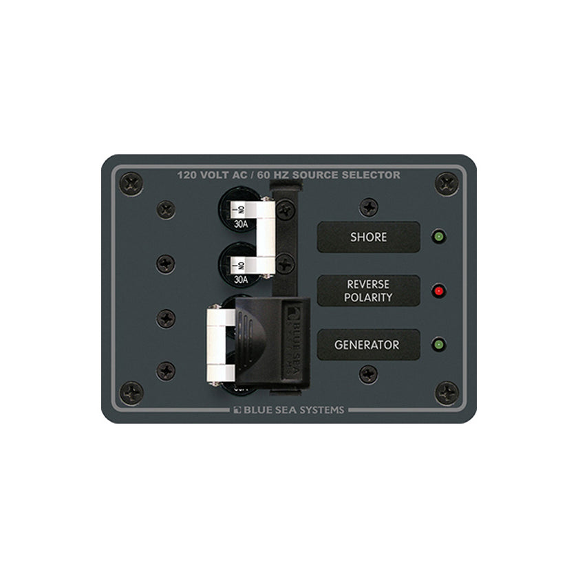 Selector de fuente de alimentación de CA Blue Sea 8032, 120 V CA, 30 A, interruptores blancos [8032]
