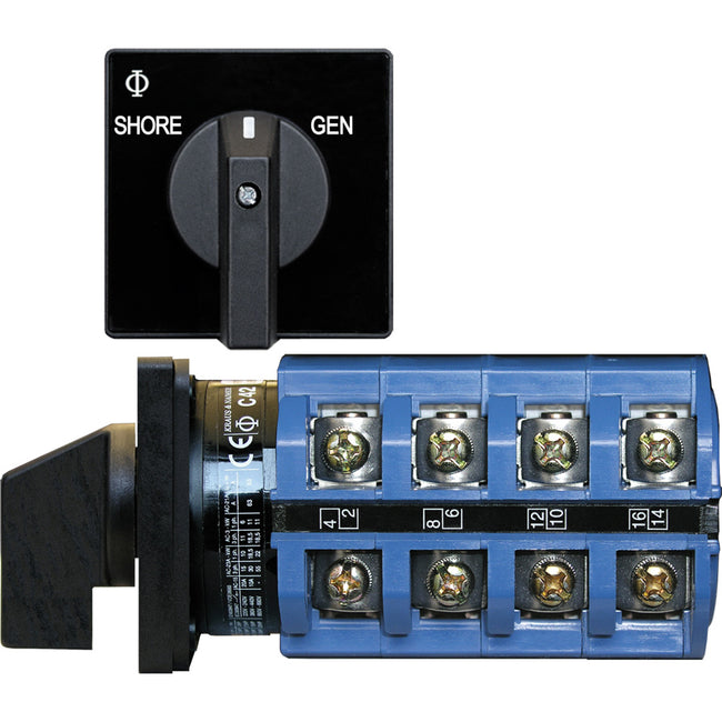 Interruptor Blue Sea 6337, CA 120 V, 30 A, APAGADO + 2 posiciones [6337]