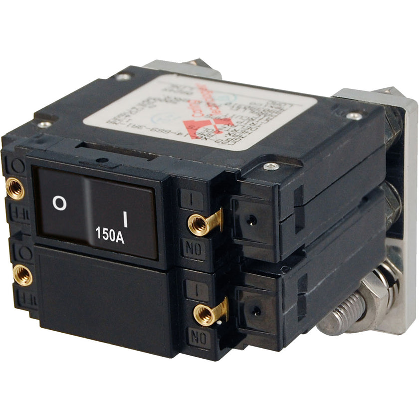 Disyuntores basculantes planos Blue Sea 7475 serie C, unipolares y bipolares, 150 A [7475]