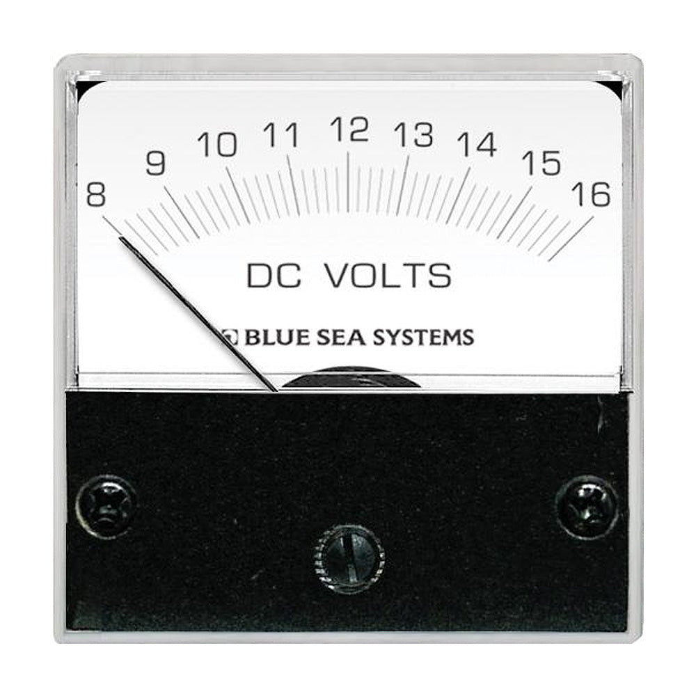 Microvoltímetro analógico de CC Blue Sea 8028, cara de 2