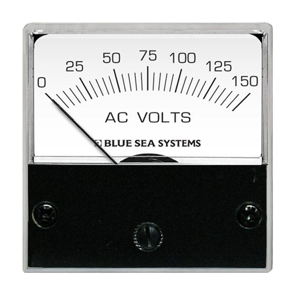 Microvoltímetro analógico de CA Blue Sea 8244, cara de 2