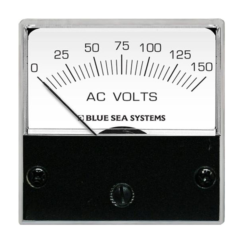 Microvoltímetro analógico de CA Blue Sea 8244, cara de 2