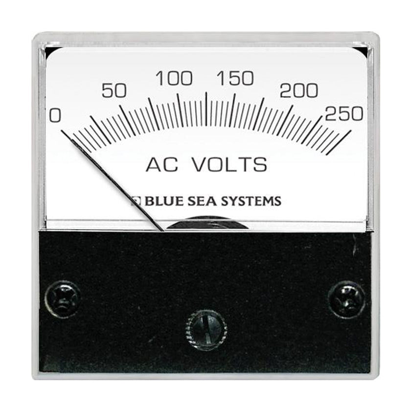 Microvoltímetro analógico de CA Blue Sea 8245, cara de 2