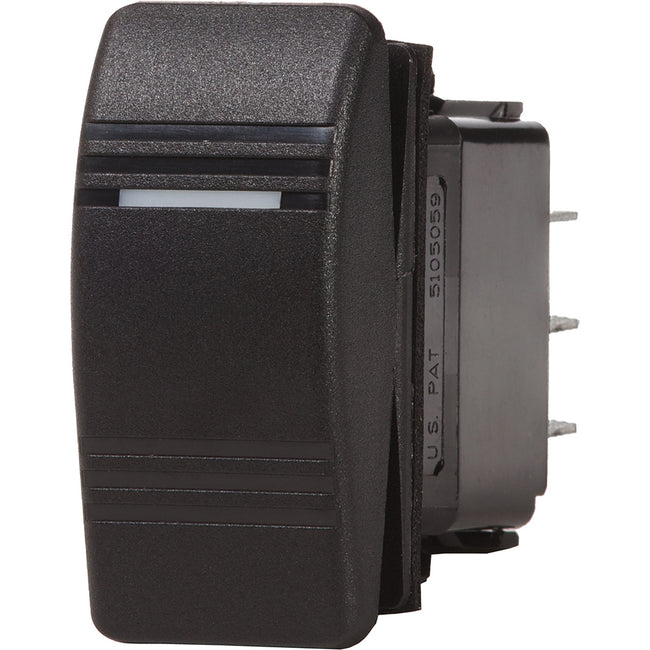 Interruptor Contura III resistente al agua Blue Sea 8289 - DPDT (encendido)-apagado-encendido - Negro [8289]