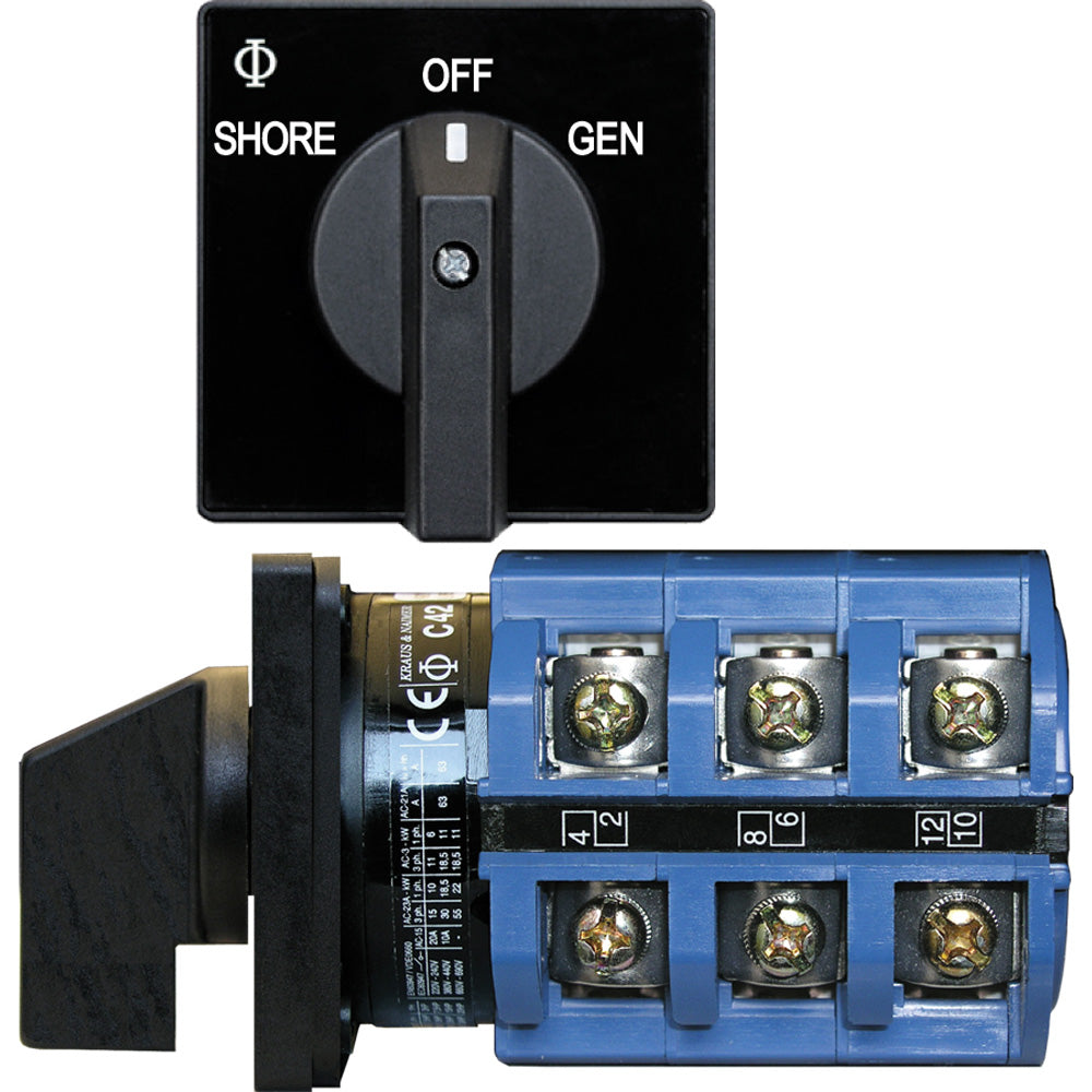 Interruptor Blue Sea 9019, CA 240 V CA 63 A, apagado +2 posiciones [9019]