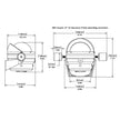 Brújula de acero para barco Ritchie HB-845 Helmsman - Soporte de montaje - Negra [HB-845]