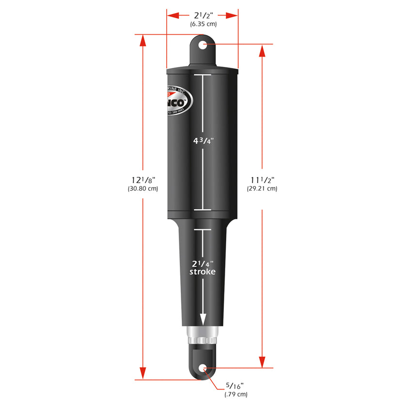 Actuador estándar Lenco 101 - 24 V - Carrera de 2-1/4
