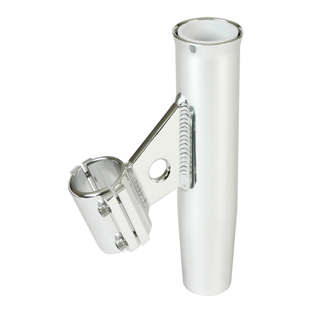 Portacañas con abrazadera Lee - Aluminio plateado - Montaje vertical - Compatible con tubos de 1,900
