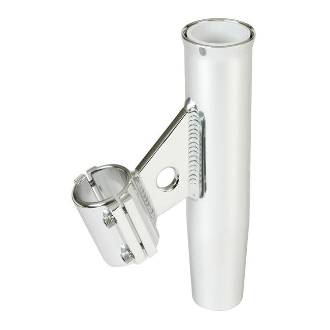 Portacañas con abrazadera Lee - Aluminio plateado - Montaje vertical - Compatible con tubos de 1,900