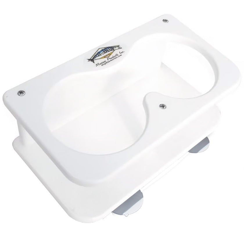 Deep Blue Marine Double Drink Holder w/Suction Cups [SMDH]