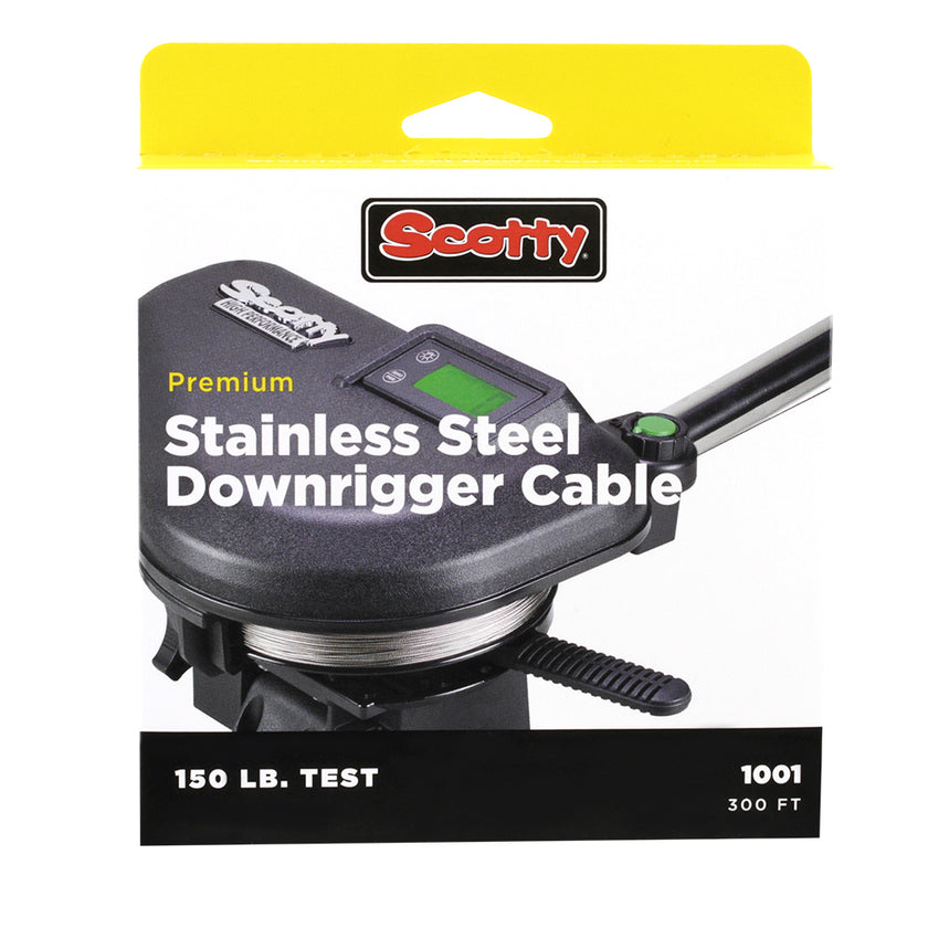 Cable de repuesto Scotty de acero inoxidable premium de 122 m [1002K]