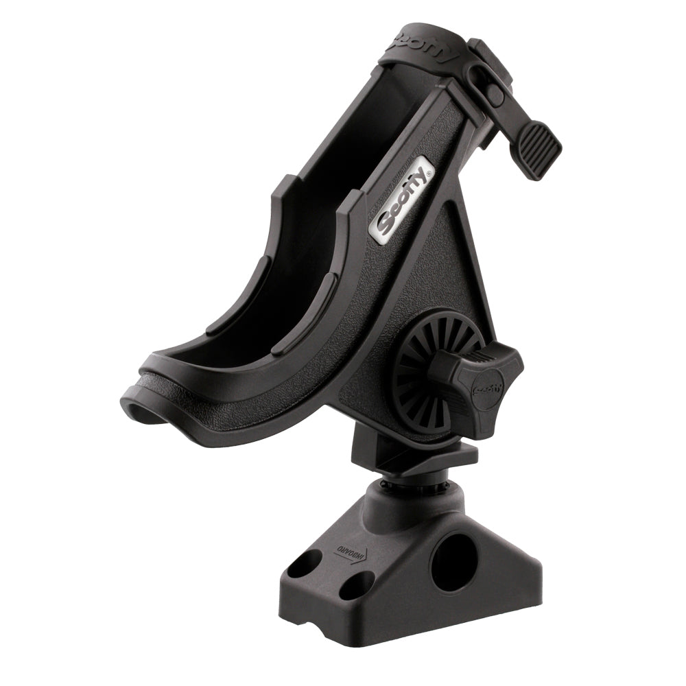 Soporte para caña de spinning/baitcasting Scotty 280 con montaje lateral/de cubierta 241 - Negro [280-BK]
