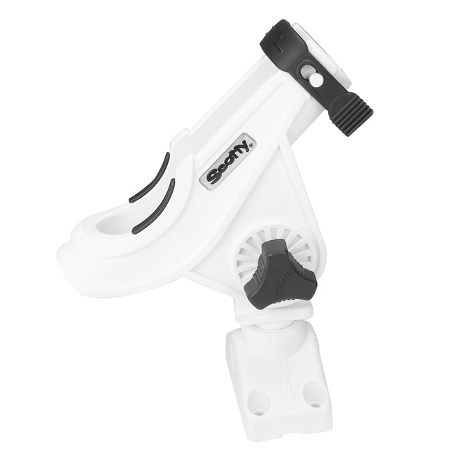 Soporte para caña de spinning/baitcasting Scotty 280 con montaje lateral/de cubierta 241 - Blanco [280-WH]