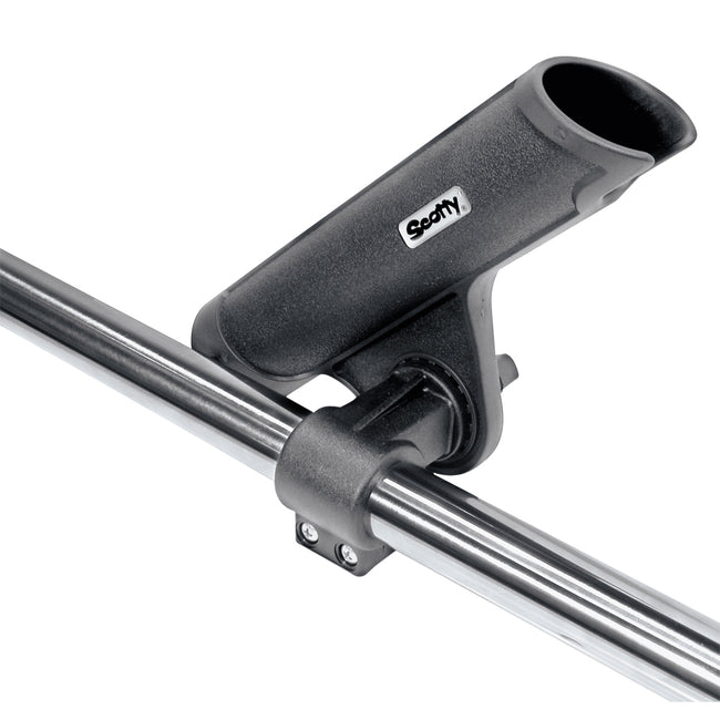 Portacañas Scotty 358 Rodmaster II para downrigger con brazo articulado, con abrazadera de 1 1/4